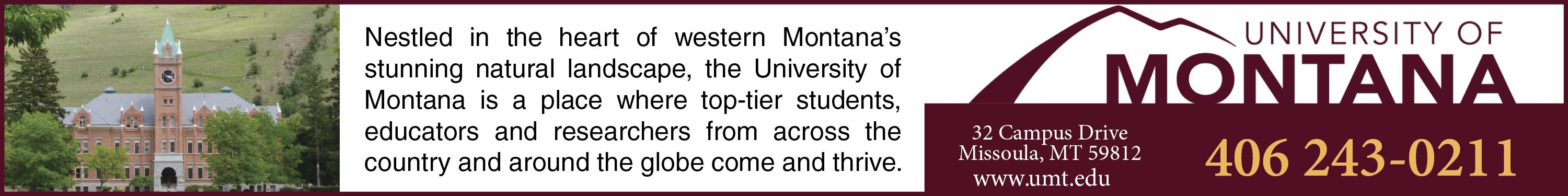 University of Montana 720×90